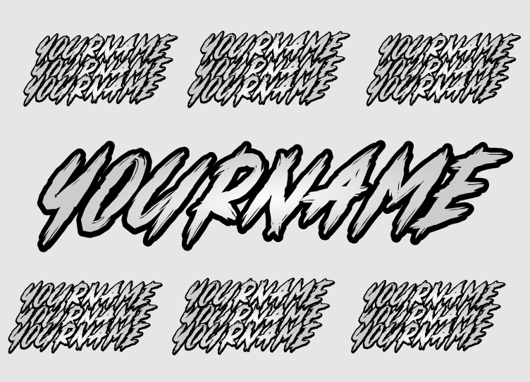 Nametags V2 Sticker 15x