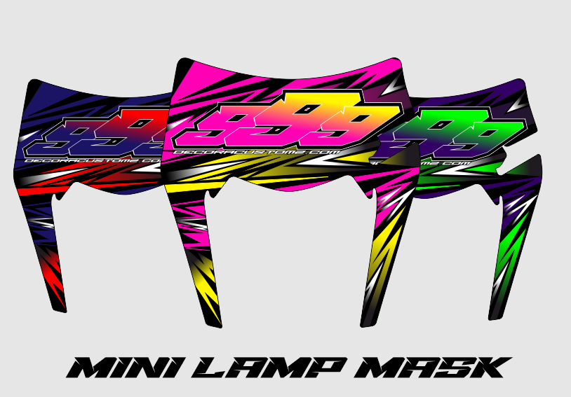 Mini Lichtmasken Sticker 15x