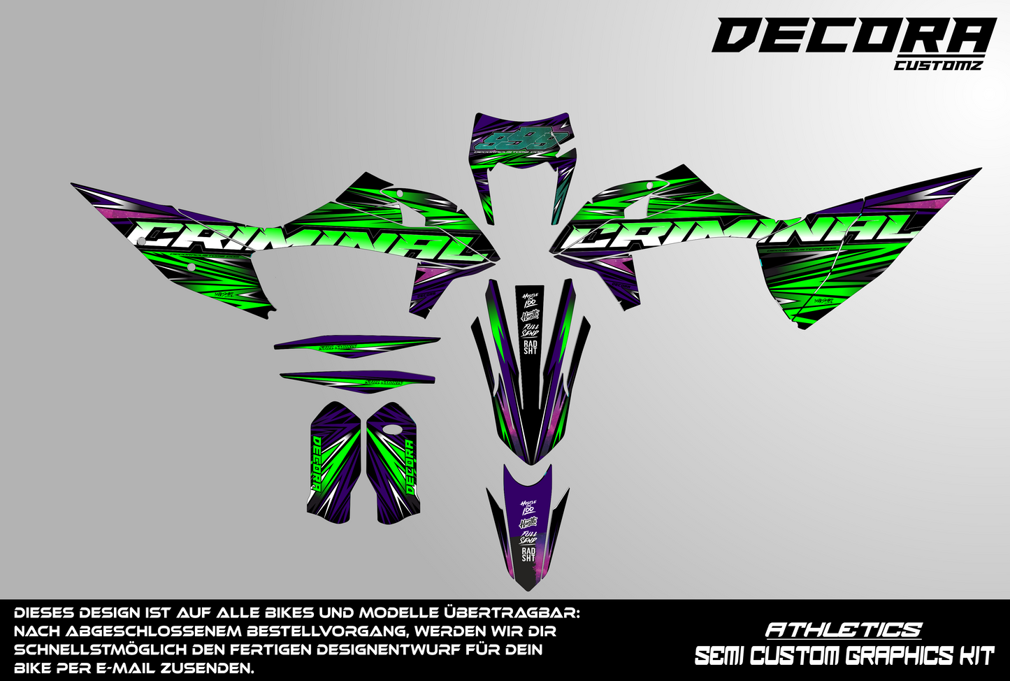 CRIMINAL - SEMI CUSTOM GRAPHICSKIT
