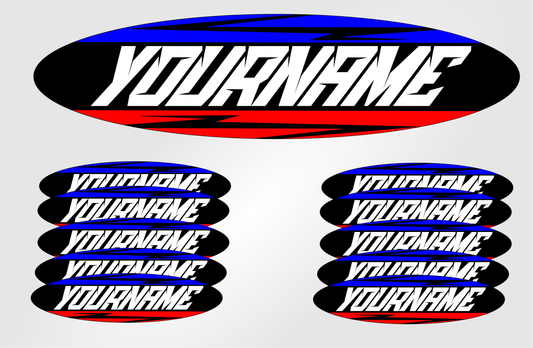 Nametags V4 Sticker 15x